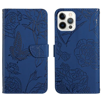 Новый Стиль Бумажник Чехол Для Телефона для iPhone 13 12 11 Pro Max X XS XR 6 7 8 Plus SE Чехлы Цветок Бабочка Кожаная Откидная Крышка Карта Hol