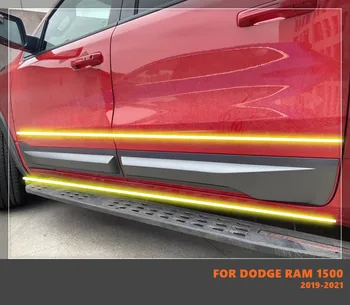 Комплект защитных накладок из АБС-пластика для боковых дверей автомобиля хорошего качества, подходит для Dodge RAM 1500 2019-2021