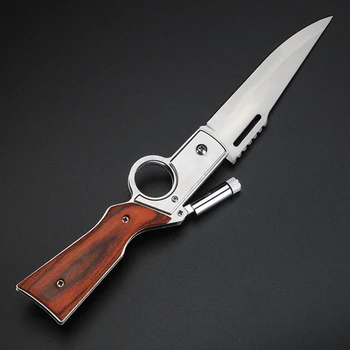 Карманный нож с лезвием 8cr15mov с деревянной ручкой, складной нож, охотничьи тактические ножи, инструменты для выживания на открытом воздухе, кемпинга и EDC