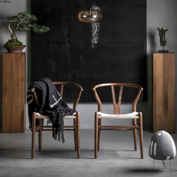 Обеденный стул в скандинавском стиле, Обеденные Стулья из массива дерева, Молочный чай, Магазин Десертов, Простой минималистичный Современный стул для отдыха, Кухонная Мебель