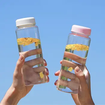 590 мл Женская Мужская Пластиковая прозрачная герметичная подарочная кружка, чайник, бутылка для воды, чашка для воды