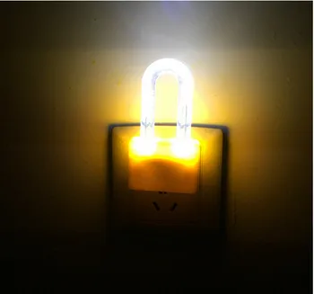 Креативный замок, ночник, Энергосберегающая прикроватная лампа Ed От night light, настенный светильник, розетка, 1 Вт