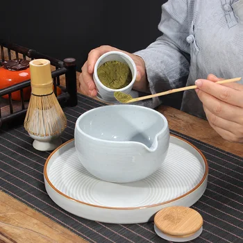 Чаша для чая матча Японская Керамическая чаша для чая матча Чайный сервиз в стиле ретро Кунг-фу Чайная чаша Аксессуары для чайного сервиза Матча