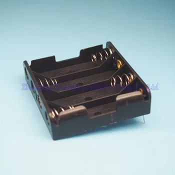 10 шт./лот, коробка для хранения батареек типа АА, чехол, держатель, розетка с двумя контактами, держатель батарейки типа 4xAA 0