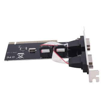 Адаптер PCI к R232 PCIE к 2-портовой плате последовательного расширения PCI-E к промышленному адаптеру последовательного порта RS232 Аксессуар для рабочего стола