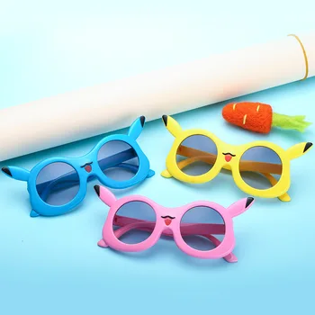 Солнцезащитные очки с аниме-покемоном, модель Пикачу, мультяшные очки для детей, солнцезащитные очки для мальчиков и девочек, милые украшения, детские игрушки, подарки на день рождения